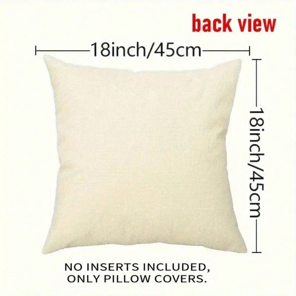 1pc Vintage Goat Print Plush Pillowcase- 18x18 Inch (8x8 Inch Envelopeed Cover) Soft Case With Goat/Body Pattern, Hand Wash Only, Retro Farmhouse Decor For Bed, Sofa,- BZ Style Goat Design Home Acc