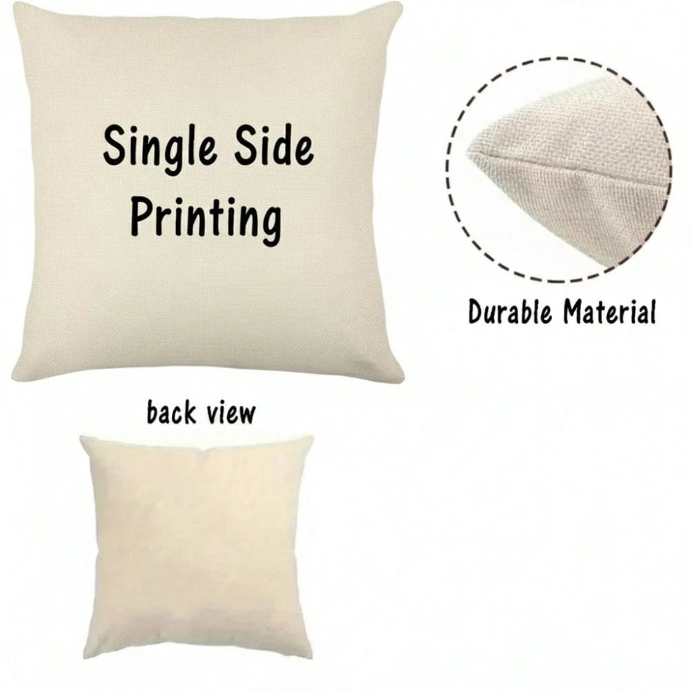 1pc Vintage Goat Print Plush Pillowcase- 18x18 Inch (8x8 Inch Envelopeed Cover) Soft Case With Goat/Body Pattern, Hand Wash Only, Retro Farmhouse Decor For Bed, Sofa,- BZ Style Goat Design Home Acc