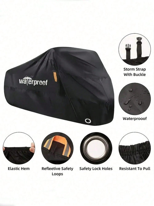 1pc Waterproof Bike Cover For 1-2 Bikes- Protect Your Mountain, Road, Or Electric Bike From Rain, Sun, And Dust