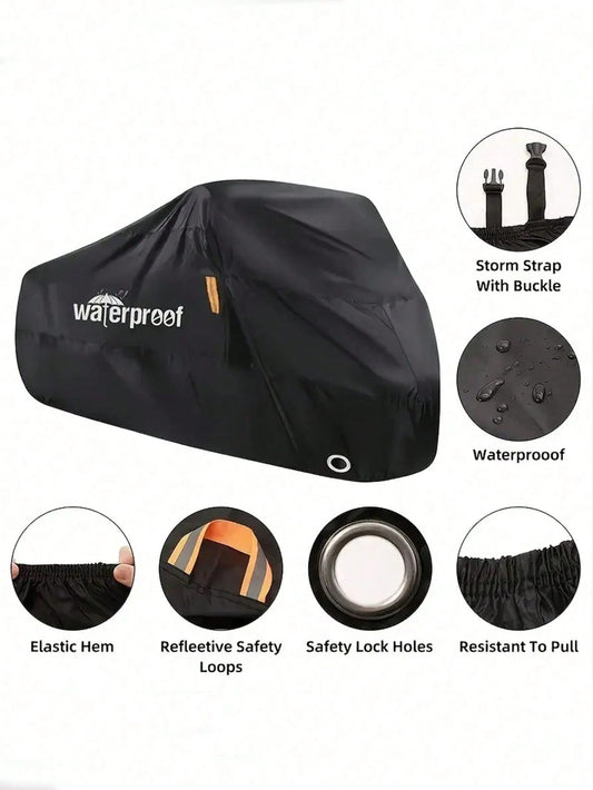 1pc Waterproof Bike Cover For 1-2 Bikes- Protect Your Mountain, Road, Or Electric Bike From Rain, Sun, And Dust