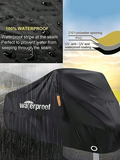 1pc Waterproof Bike Cover For 1-2 Bikes- Protect Your Mountain, Road, Or Electric Bike From Rain, Sun, And Dust