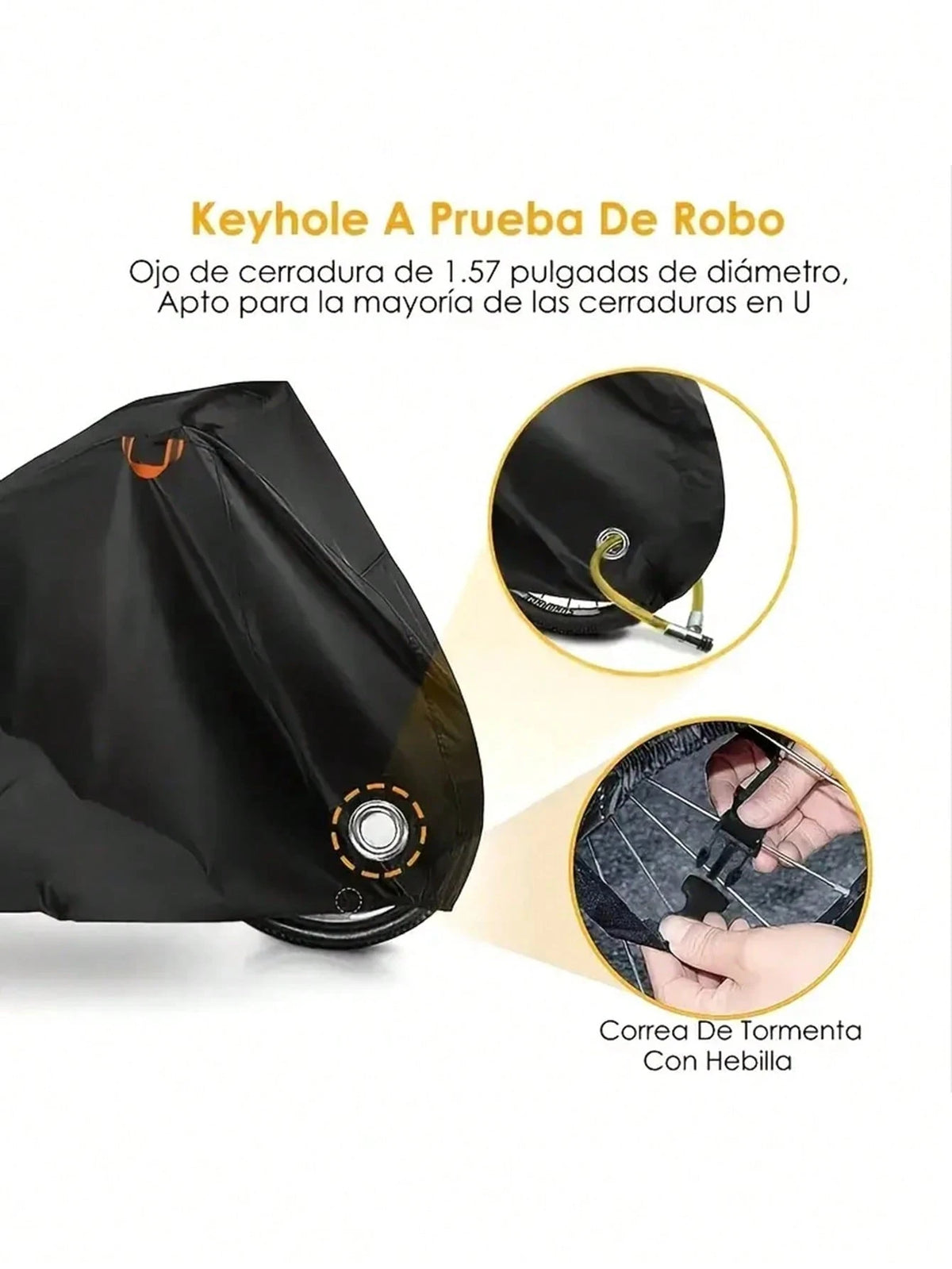 1pc Waterproof Bike Cover For 1-2 Bikes- Protect Your Mountain, Road, Or Electric Bike From Rain, Sun, And Dust