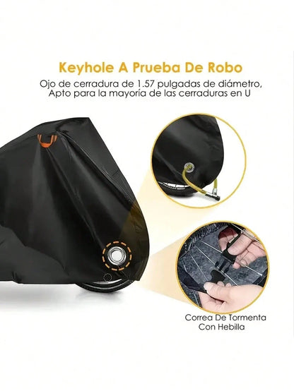 1pc Waterproof Bike Cover For 1-2 Bikes- Protect Your Mountain, Road, Or Electric Bike From Rain, Sun, And Dust