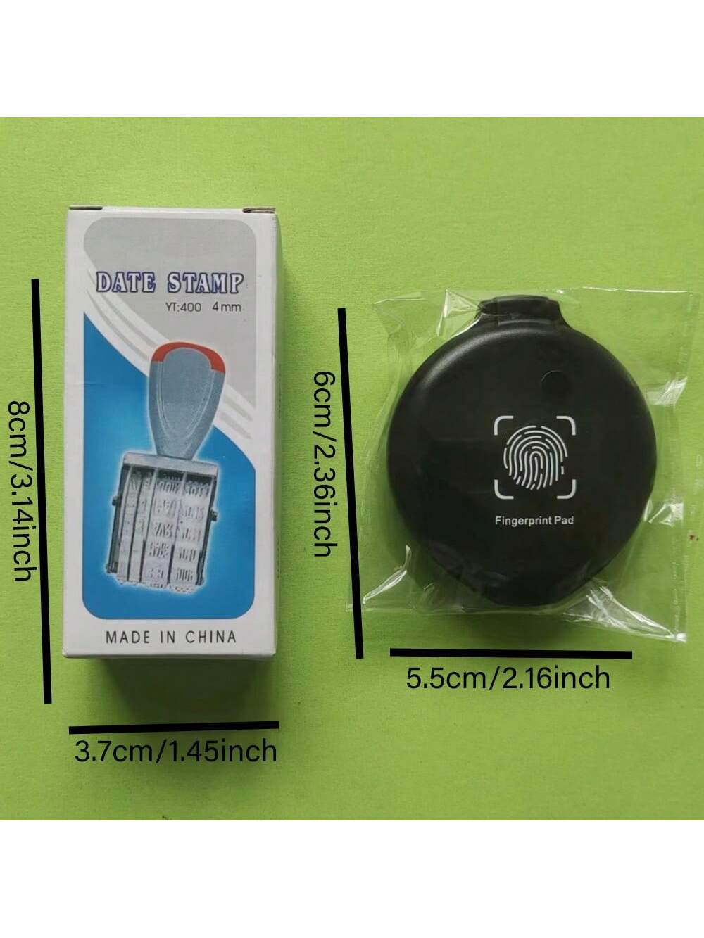 1pc With Black Ink Pad Rubber Stamp Date Stamp, Office Stamp, Rotary Stamp, Accounting & Receiving Stamp, Office Supplies Back To School,Back To School,School Supplies