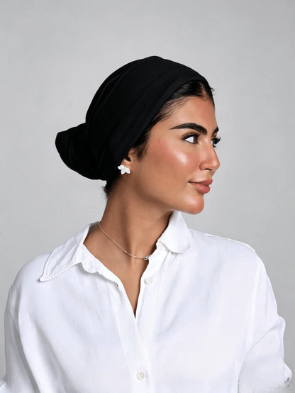 1pc Women's Classic Solid Color Headscarf/Headband, 3 Different Wearing Styles, Versatile & Practical, Soft Elastic Modal Fabric, Comfortable & Breathable, Suitable For Daily Wear, Sports And Yoga