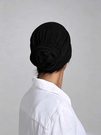1pc Women's Classic Solid Color Headscarf/Headband, 3 Different Wearing Styles, Versatile & Practical, Soft Elastic Modal Fabric, Comfortable & Breathable, Suitable For Daily Wear, Sports And Yoga