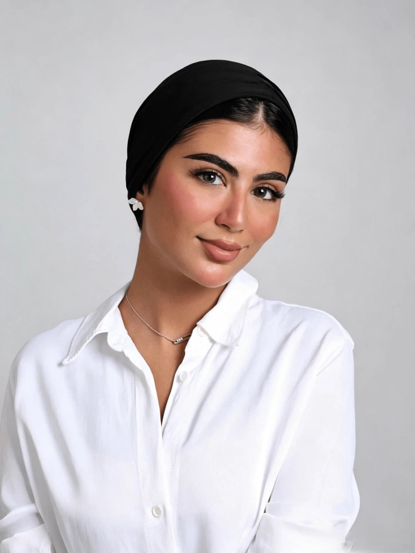 1pc Women's Classic Solid Color Headscarf/Headband, 3 Different Wearing Styles, Versatile & Practical, Soft Elastic Modal Fabric, Comfortable & Breathable, Suitable For Daily Wear, Sports And Yoga