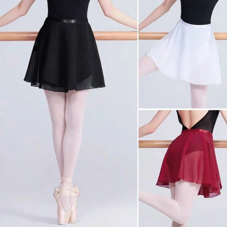1pc Women's Semi-Sheer Ballet Skirt, Tie Waist, Long Beach Skirt, Wrap Skirt, Dance Skirt, Ballet Skirt, New Adult Women Skirt, Elastic Waist Ballet Practice Tulle Skirt, Dance Accessories, Elegant Wo