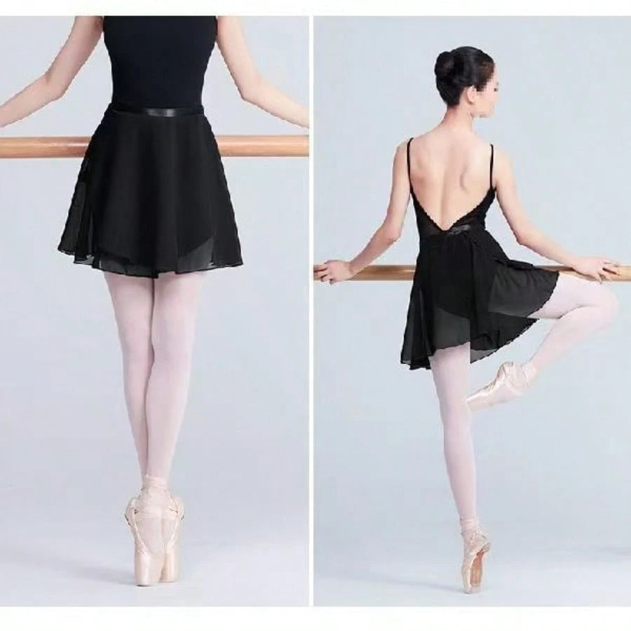 1pc Women's Semi-Sheer Ballet Skirt, Tie Waist, Long Beach Skirt, Wrap Skirt, Dance Skirt, Ballet Skirt, New Adult Women Skirt, Elastic Waist Ballet Practice Tulle Skirt, Dance Accessories, Elegant Wo