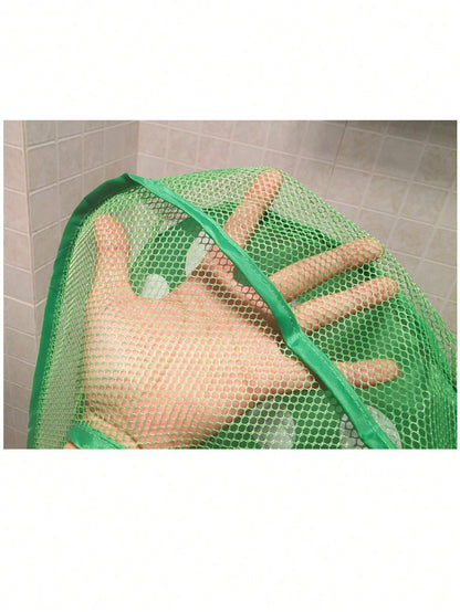 1pcCute Animal- Shaped Mesh Storage Bags Collection: Including Charming Frog, Duck, Panda, And Tiger Designs, These Hanging Organizers With Convenient Suction Cups Are Perfect For Tidily Storing Bath