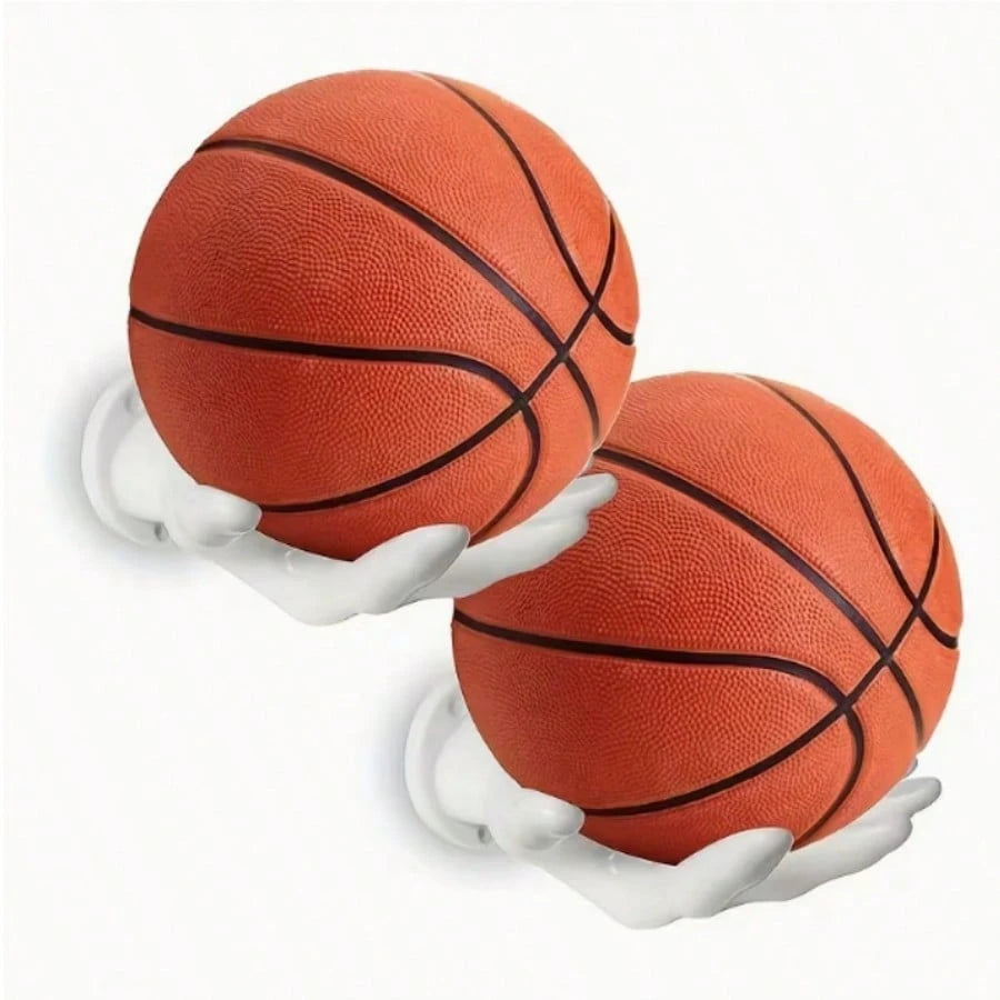 1PCS Wall-Mounted Ball Storage Rack Display Stand, Handcrafted Ball Rack Storage With Screws, Wall-Mounted Handheld Display Rack Suitable For Basketballs, Soccer Balls, Volleyballs, Saves Storage Spac