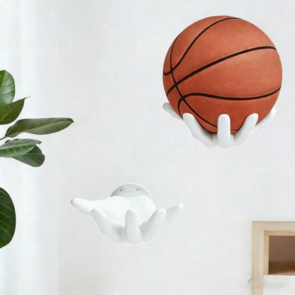 1PCS Wall-Mounted Ball Storage Rack Display Stand, Handcrafted Ball Rack Storage With Screws, Wall-Mounted Handheld Display Rack Suitable For Basketballs, Soccer Balls, Volleyballs, Saves Storage Spac