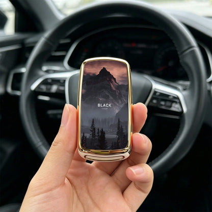 1pieza Car Key Case-Fine Print,Suitable For Jetta Mk6, Polo Mk5, Golf Mk6, Tiguan Mk1, Passat B7, Passat NMS, Caddy Mk3, Beetle, Amarok, Touran Mk1. Advanced Soft-Touch, Does Not Block Signal, Unisex.