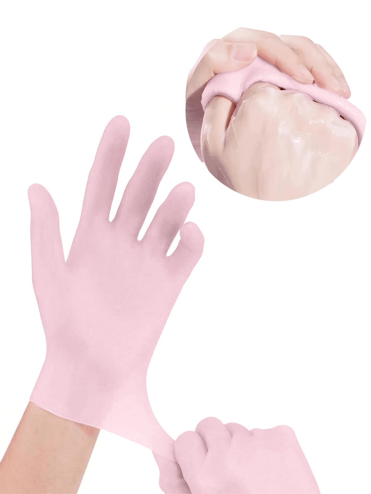 1Set Hand And Foot Care Tools( Gloves+Foot Socks)/1Pair Gloves,For Dry Cracked Skin Softening Exfoliating Feet Hand Care Tools,Soft Silicone Gel,Care Tools,Hand Care,Mother's Day Gift,Gift,Travel Acce