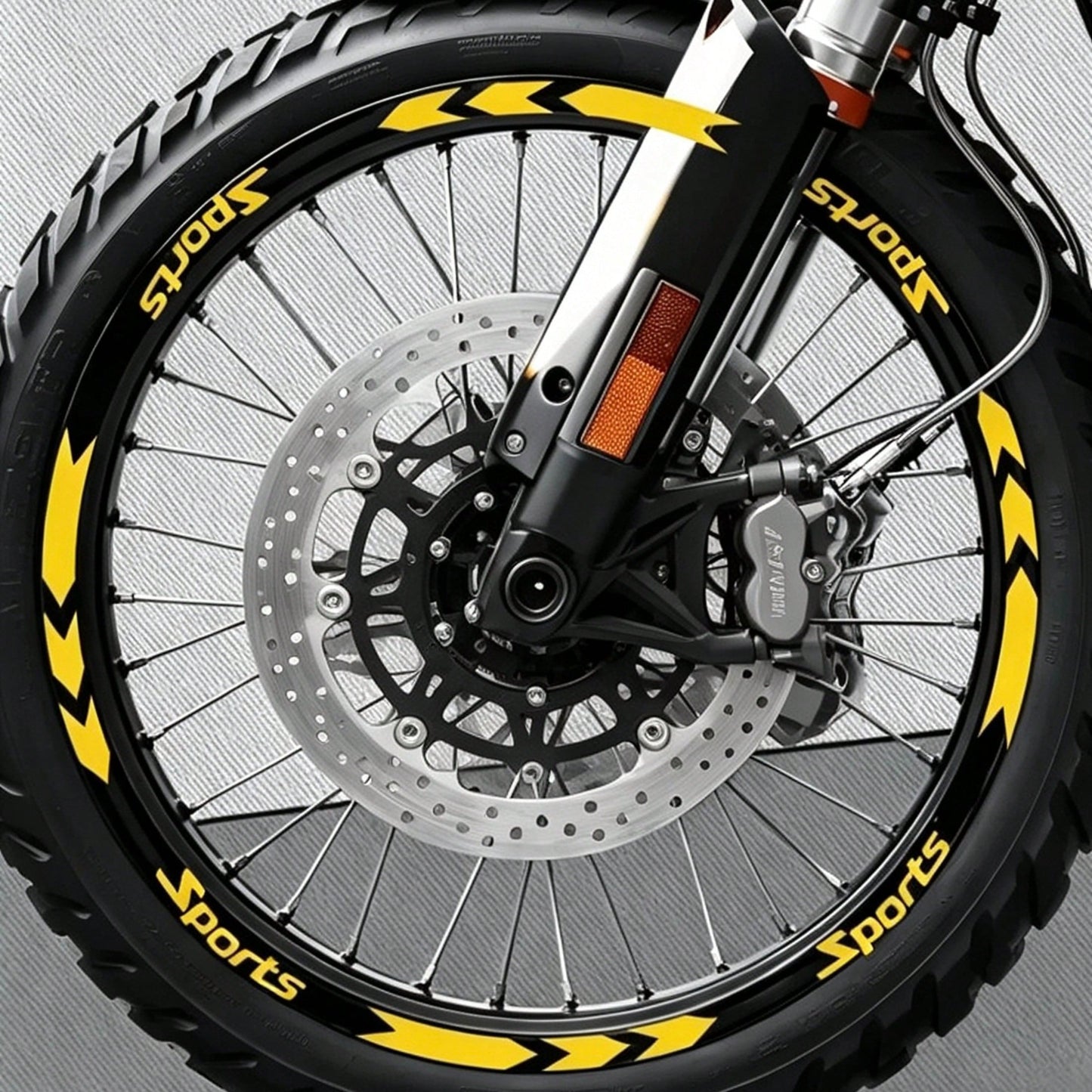 1Set Racing Stripe Motorcycle Wheel Stickers Waterproof For 16 17 18 19inch Rims Modified Scooter Bicycle Vinyl Decals, Motorcycle Reflective Rim Decal Stickers