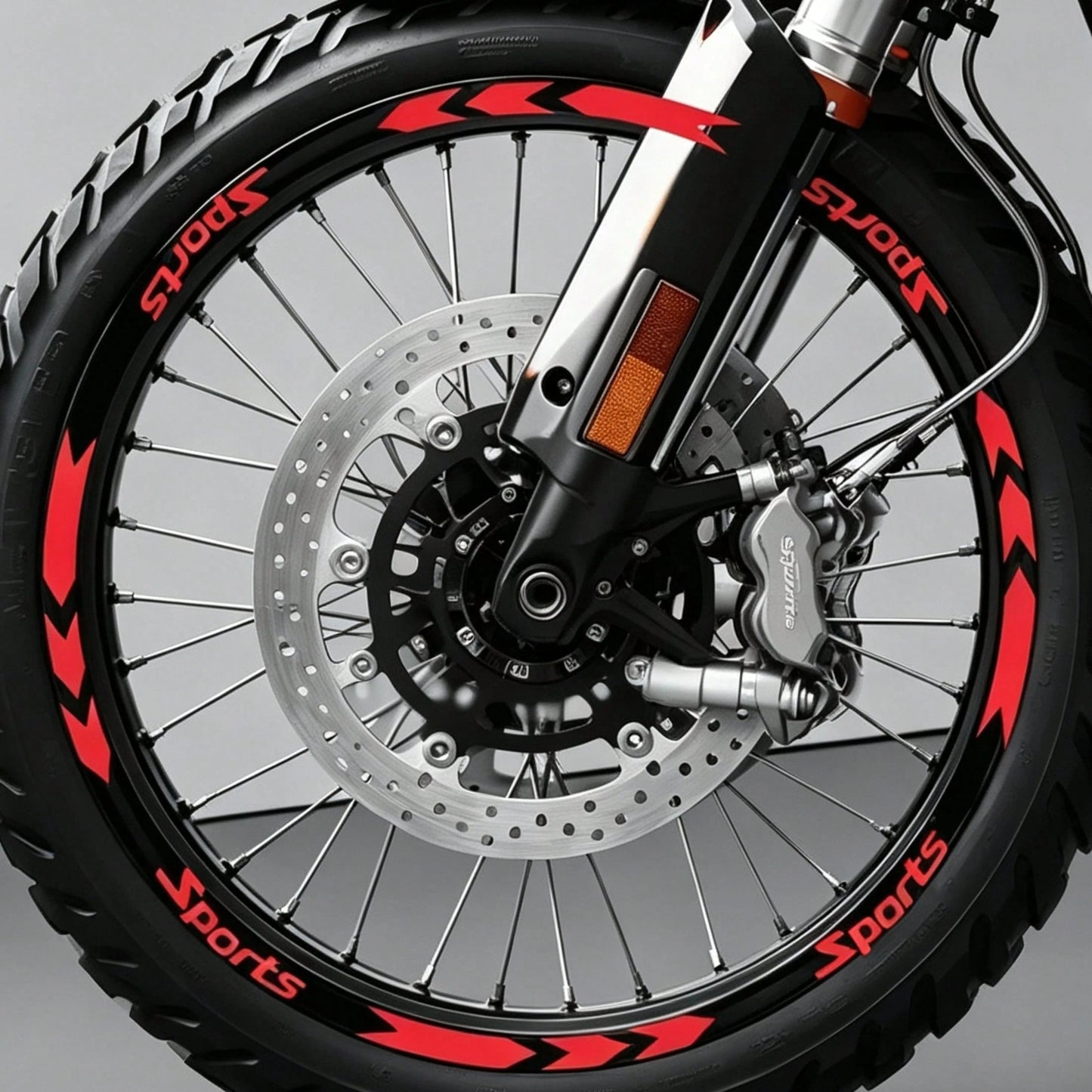 1Set Racing Stripe Motorcycle Wheel Stickers Waterproof For 16 17 18 19inch Rims Modified Scooter Bicycle Vinyl Decals, Motorcycle Reflective Rim Decal Stickers