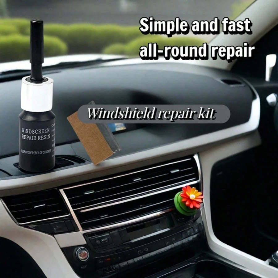1Set Windshield Crack Repair Kit Complete Repair Kit For Chips And Cracks Automotive Windshield Repair Tool Repair For Car And Truck Windshields