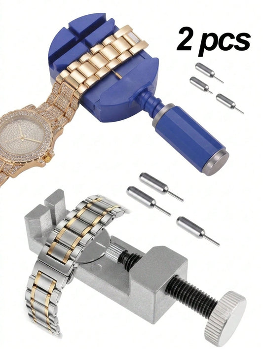 2/1pc Metal Adjustable Height Watch Band Remover Tool Mixed Set
