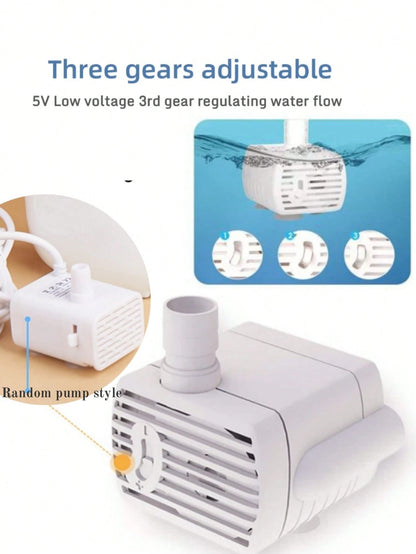 2.2L/74.5OZ/0.58 Gallon Automatic Pet Drinking Fountain With Owl Design, Ultra Quiet Water Pump, Suitable For Medium/Small Cats & Dogs, Replaceable Water Pump Available