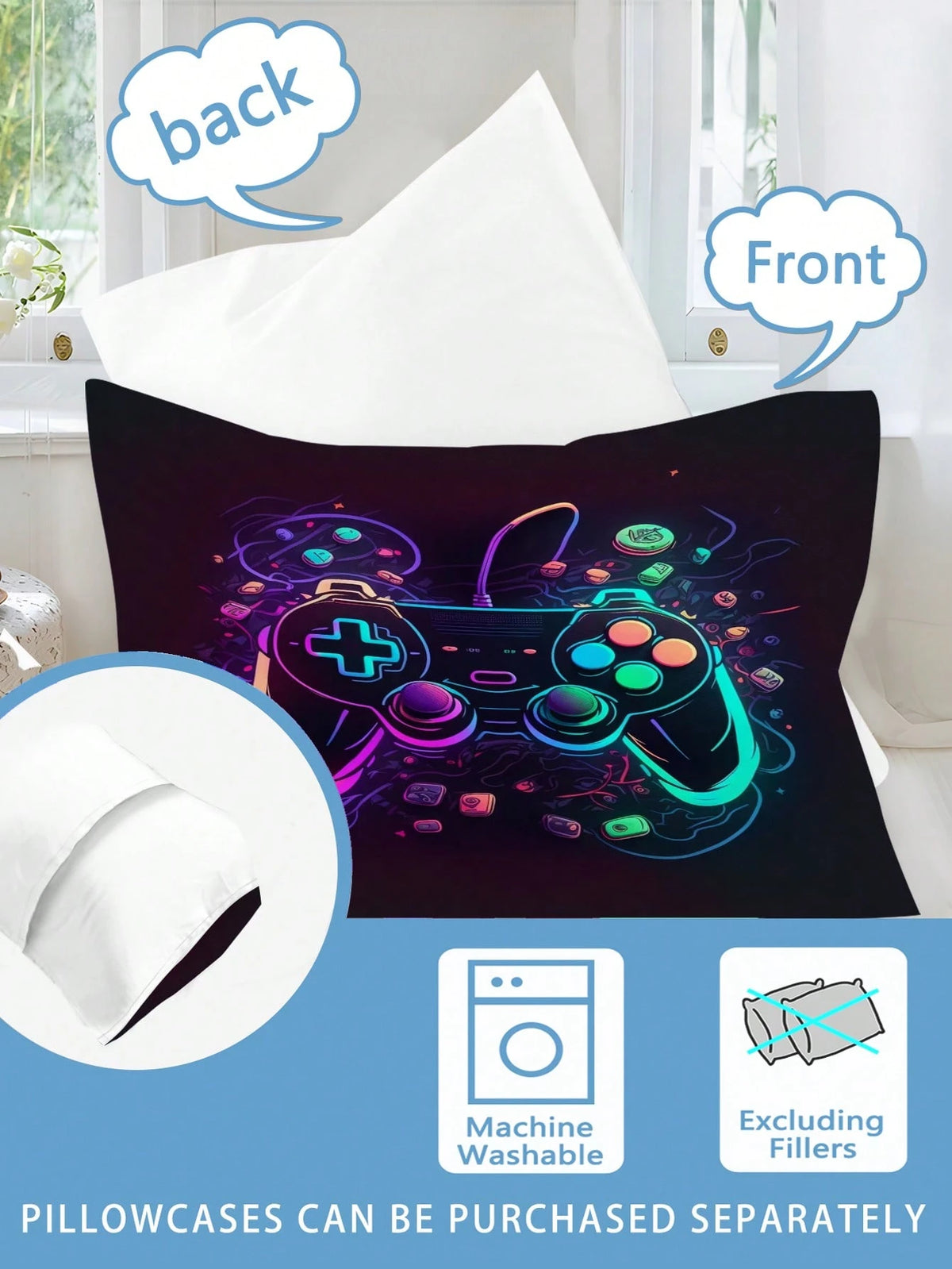 2/3pcs Cartoon Duvet Cover Set, 90g Polyester Material, Soft And Skin-Friendly, Breathable, 1 Duvet Cover + 1/2 Pillowcases, Digital Print, Suitable For Teenagers Bedroom, Dormitory, Daily Sleep, Holi