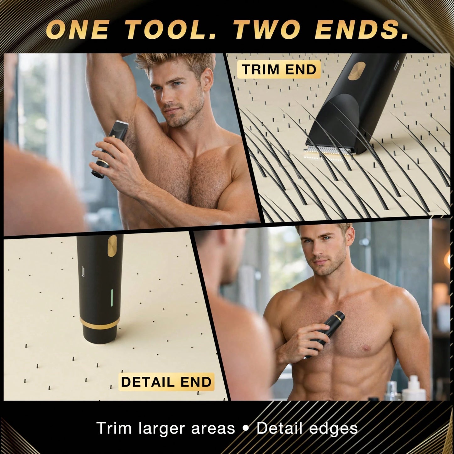 2 In 1 Women Electric Razor & Bikini Trimmer, IPX7 Waterproof Wet Dry Shaver With Ceramic Sharp Blade, USB Rechargeable 400mAh Dual Head Hair Trimmer For Face, Underarm, Leg And Pubic Hair, Portable P