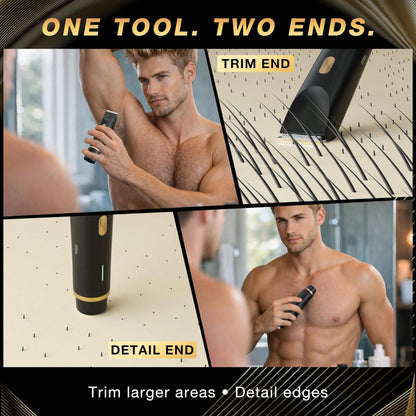 2 In 1 Women Electric Razor & Bikini Trimmer, IPX7 Waterproof Wet Dry Shaver With Ceramic Sharp Blade, USB Rechargeable 400mAh Dual Head Hair Trimmer For Face, Underarm, Leg And Pubic Hair, Portable P