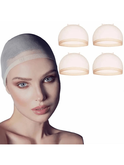 2 Packs New Skin-Tone Natural Breathable Invisible Wig Cap, Cosplay, Wig Cap, Hair Cap. Suitable For Performances, Middle-Aged Women Can Also Use, Men And Women Suitable For Cosplay, Dance And Holiday