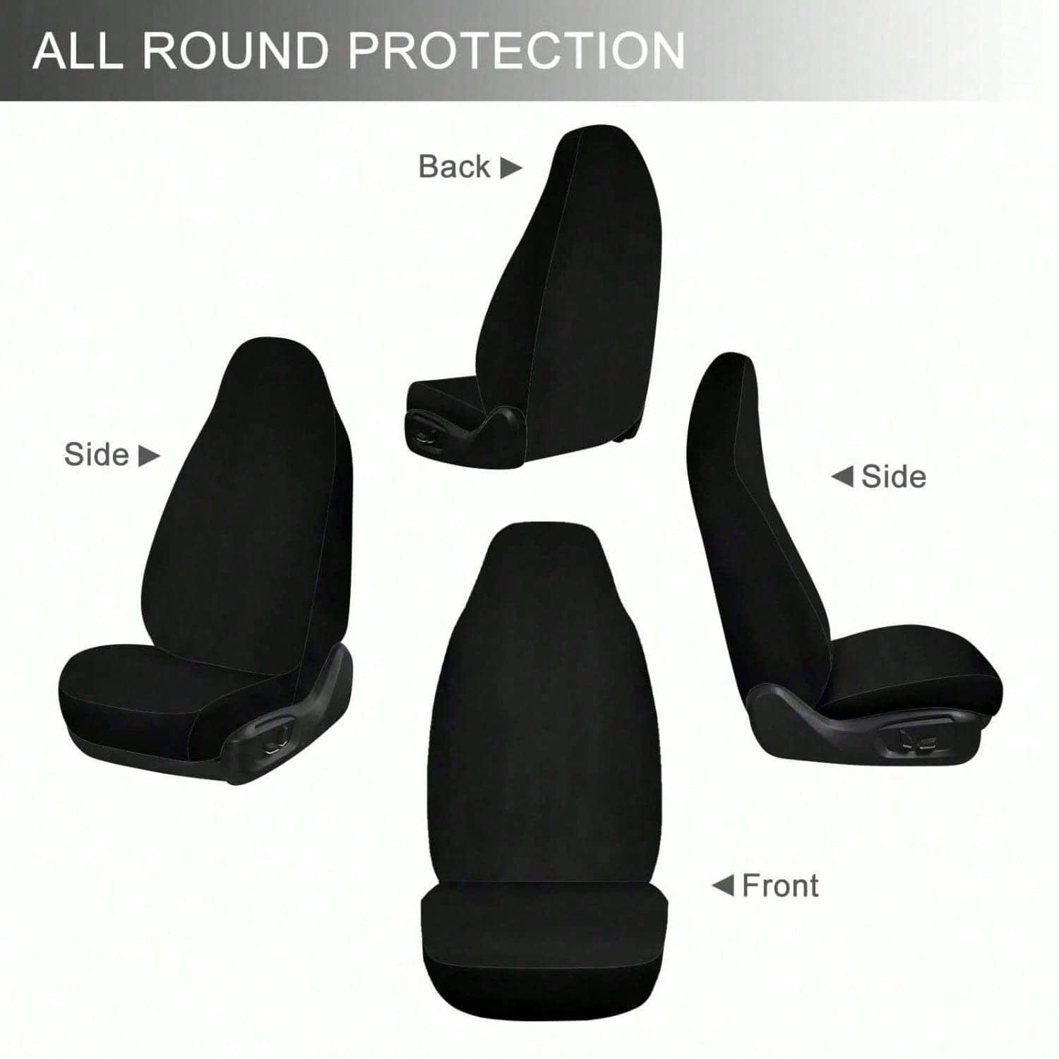 2 PCS Leopard Print Car Seat Covers Abstract Wild Animal Skin Texture Cheetah Pattern Vehicle Seat Protector Cushion Cover Universal Car Interior Accessories For SUV Truck Sedan