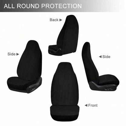 2 PCS Leopard Print Car Seat Covers Abstract Wild Animal Skin Texture Cheetah Pattern Vehicle Seat Protector Cushion Cover Universal Car Interior Accessories For SUV Truck Sedan