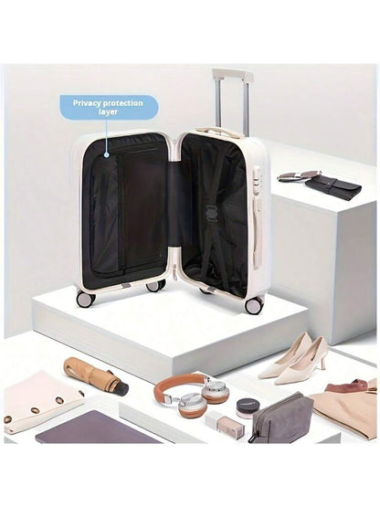 2 Pcs, 20 Inch Hardside Luggage Carry On Luggage With Cup Phone Charger Hard Shell Suitcases With Spinner Wheels Travel Suitcase Suit Case Travel Luggage Carry On Suitcase Set Luggage Set Luggage Case