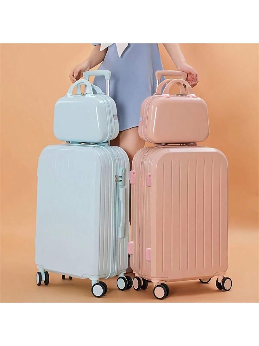 2 Pcs, 20 Inch Hardside Luggage Carry On Luggage With Cup Phone Charger Hard Shell Suitcases With Spinner Wheels Travel Suitcase Suit Case Travel Luggage Carry On Suitcase Set Luggage Set Luggage Case