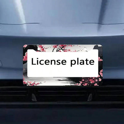 2-Piece Of Metal License Plate Frame Decor, 12x6inch Aluminum Material, Suitable For Sedans/SUVs/Pickups,Car Accessories For Women,Car Accesorries,Cosas Para El Carro,Car Essentials Women,Car Decir,Li