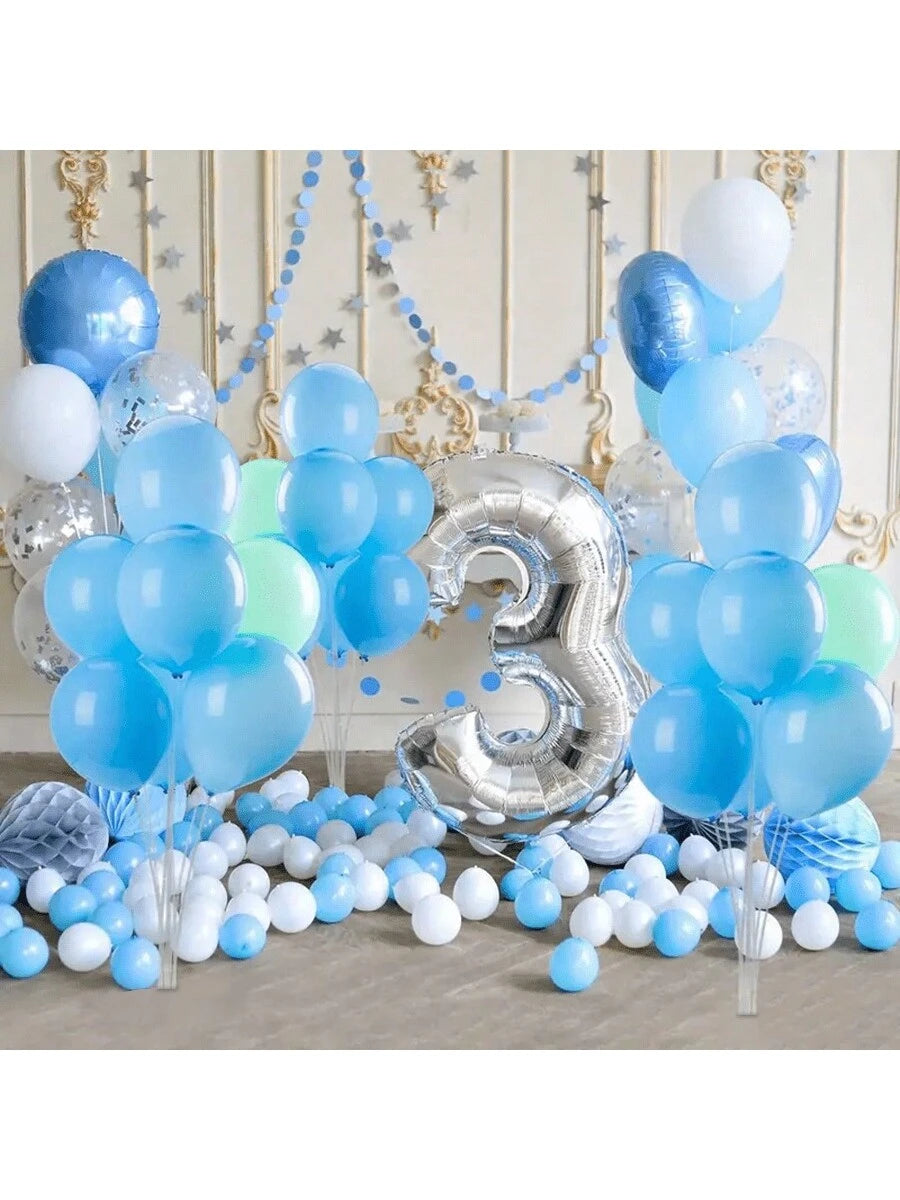 2 Sets/4 Sets Balloon Stand Set With Self-Adhesive Base, Fashionable Decor (Balloons Not Included), Perfect For Christmas, Thanksgiving, Wedding, Anniversary, Birthday Party