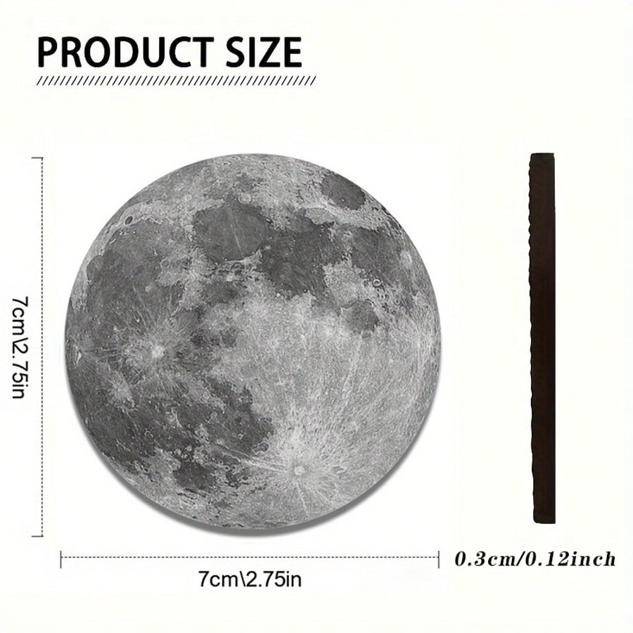2 Sets Of Moon Wave Patterned Car Coasters-2.8-Inch Round With Natural Rubber Anti Slip Beverage Tray, Durable Home Car Accessories, Suitable For Both Men And Women, Washable, Weighing 15 Grams Per P