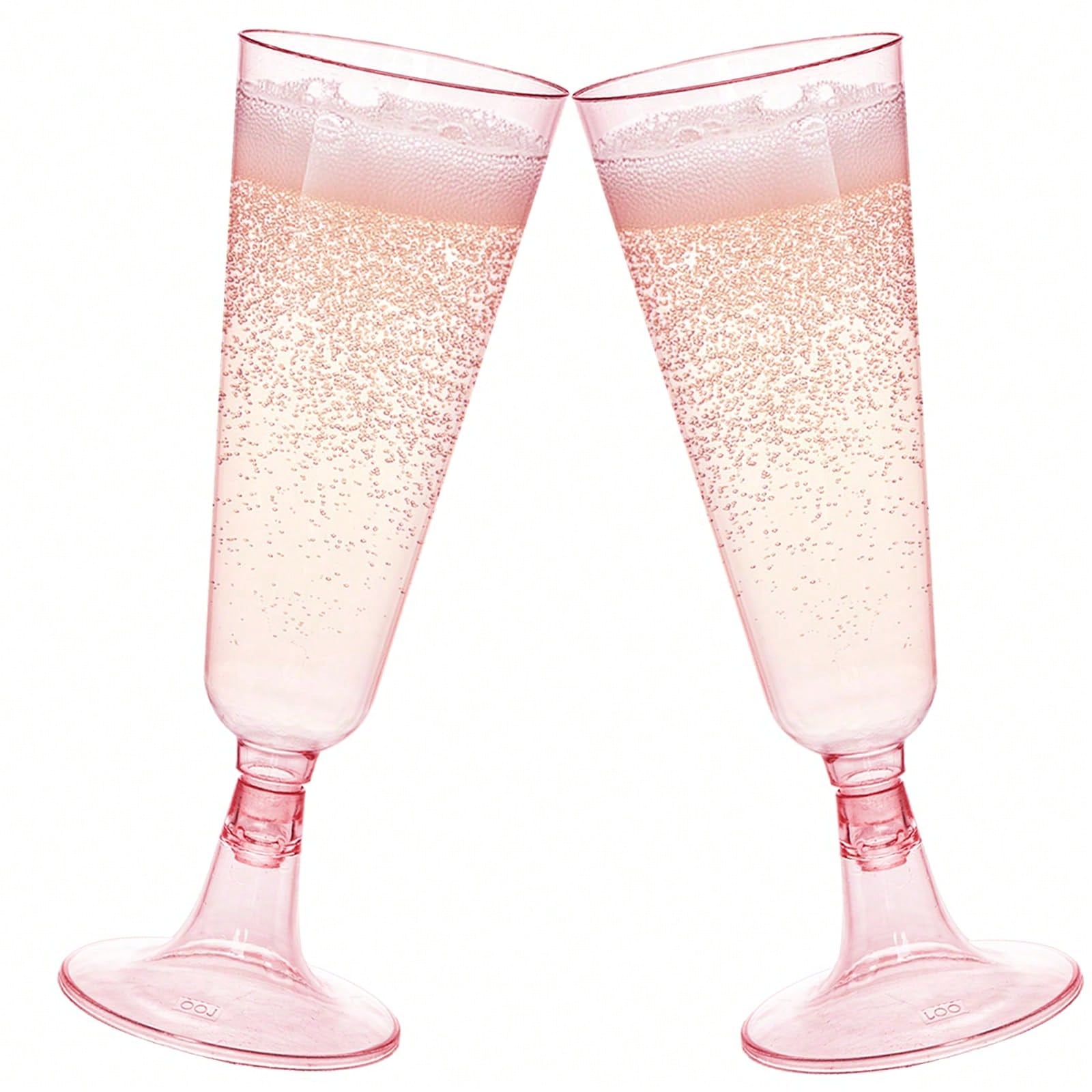 20/10pcs Pink Champagne Cups, Perfect For Wedding Season Themed Parties And Desserts, Suitable For Mousse, Pudding And Ice Cream. Ideal For Weddings, Parties, Birthdays And Graduation Ceremonies, Thes