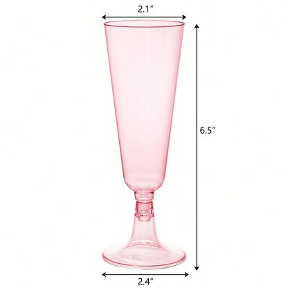 20/10pcs Pink Champagne Cups, Perfect For Wedding Season Themed Parties And Desserts, Suitable For Mousse, Pudding And Ice Cream. Ideal For Weddings, Parties, Birthdays And Graduation Ceremonies, Thes