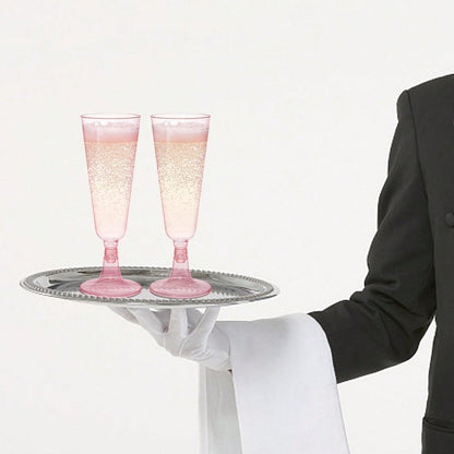 20/10pcs Pink Champagne Cups, Perfect For Wedding Season Themed Parties And Desserts, Suitable For Mousse, Pudding And Ice Cream. Ideal For Weddings, Parties, Birthdays And Graduation Ceremonies, Thes