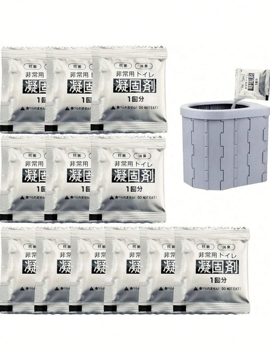 20/30/40/50/100pcs Portable Toilet Gel Packs And Camping Toilet Bags- Odorless, Leak-Proof, Suitable For Camping, Hiking And Outdoor Adventures, Portable Toilet, Camping Toilet Powder For Ceramic Bag