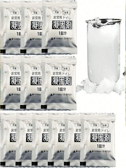 20/30/40/50/100pcs Portable Toilet Gel Packs And Camping Toilet Bags- Odorless, Leak-Proof, Suitable For Camping, Hiking And Outdoor Adventures, Portable Toilet, Camping Toilet Powder For Ceramic Bag