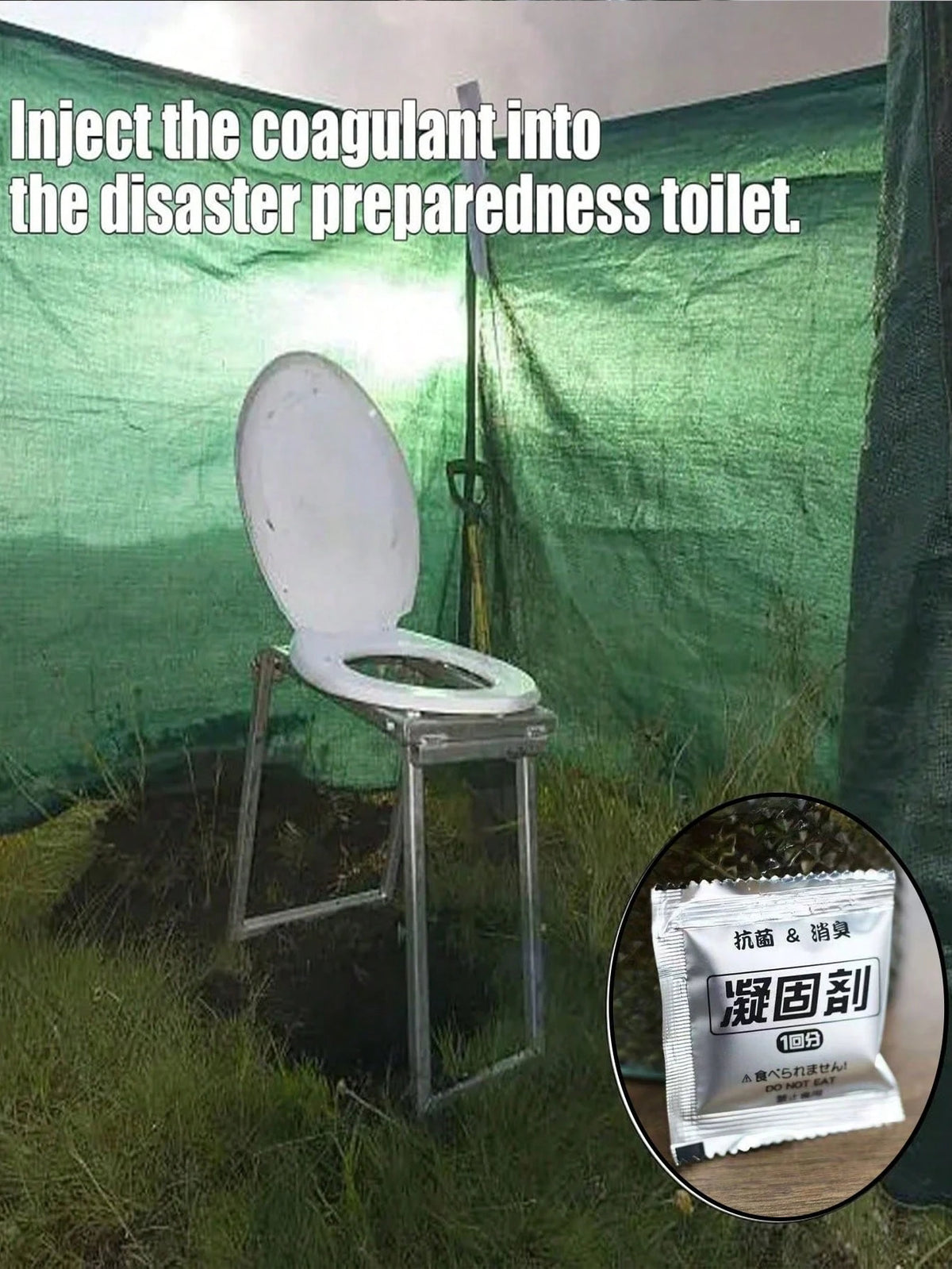20/30/40/50/100pcs Portable Toilet Gel Packs And Camping Toilet Bags- Odorless, Leak-Proof, Suitable For Camping, Hiking And Outdoor Adventures, Portable Toilet, Camping Toilet Powder For Ceramic Bag