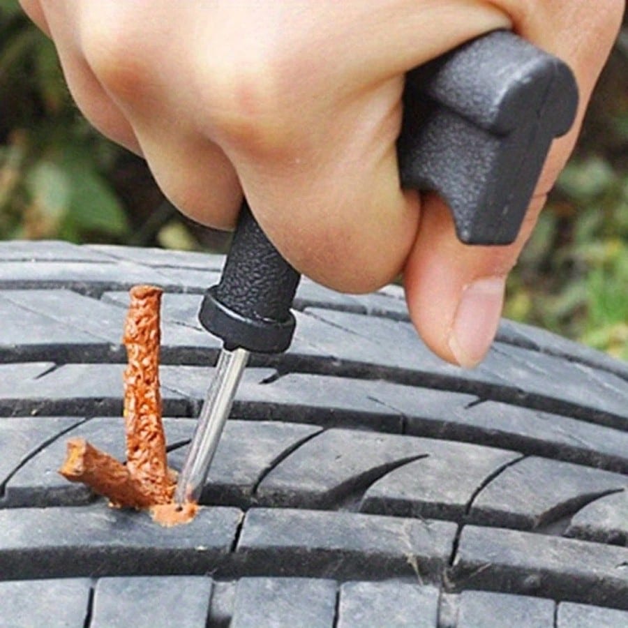 20/50pcs Car Tire Repair Glue Strips, Cold Tire Repair Rubber Strips For Motorcycles, Electric Cars, And Auto Tire Patching, Rubber Tire Patch Rope, Tire Repair Tool Se