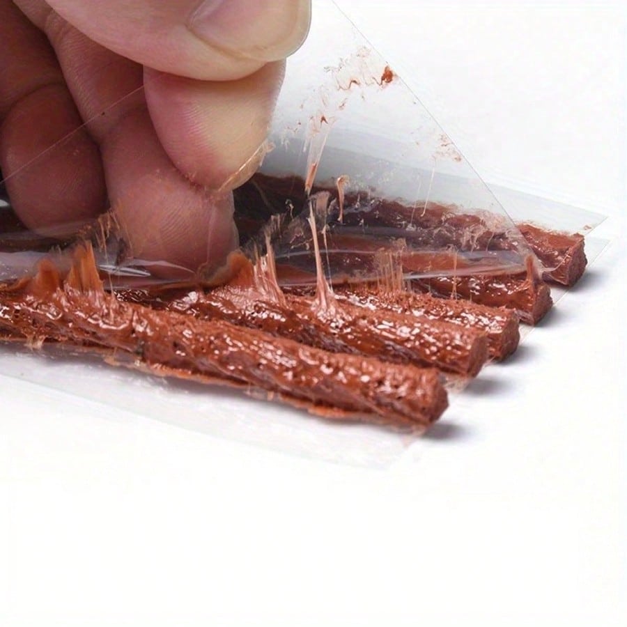 20/50pcs Car Tire Repair Glue Strips, Cold Tire Repair Rubber Strips For Motorcycles, Electric Cars, And Auto Tire Patching, Rubber Tire Patch Rope, Tire Repair Tool Se
