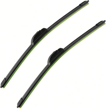20 Inch Premium All Season Automotive Front Windshield Natural Rubber Wiper Blades (2 Pack)