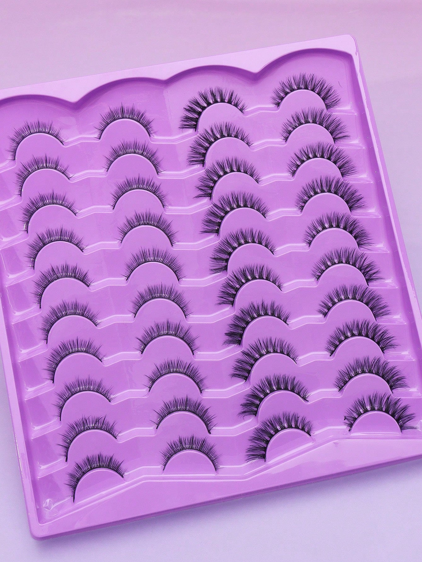 20 Pairs Short 3D Faux Mink Lashes,Cat Eye Style, Natural Look, Eyelash Extensions, A Combination Of Thick And Curled Styles, Soft And Comfortable, Suitable For Daily Dates And Makeup Simulations, Re