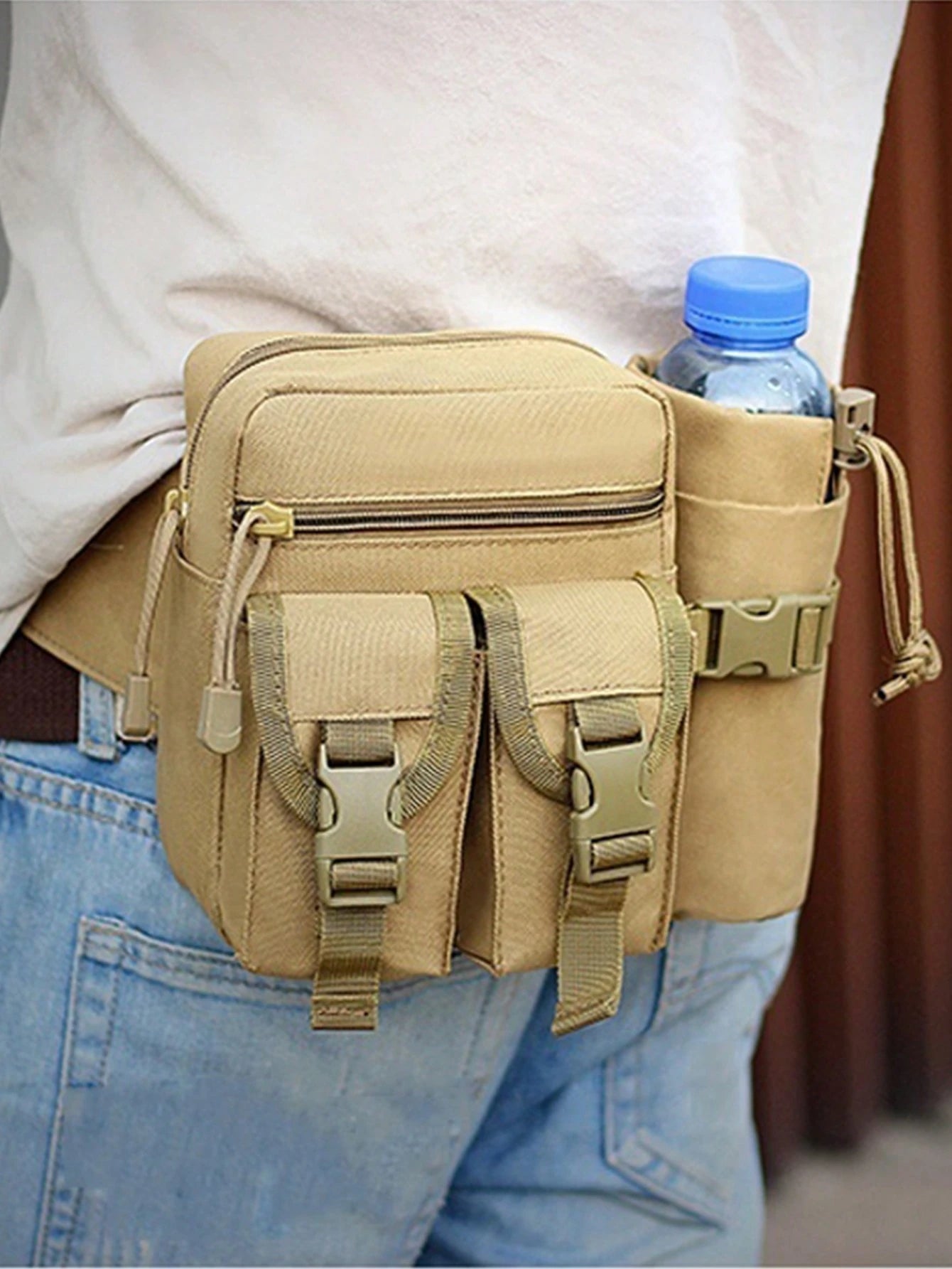 2025 Nylon Casual Fanny Pack For Men, New Sports Waist Bag, Minimalist & Versatile Design Belt Bag For Men Pouch Phone Bag, Valentines Gifts, Thigh Bag, Camping, Holiday Essential, Camping, Hiking Ba