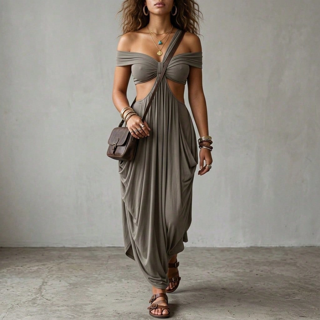 2025 Summer New Fashion Women's Sexy Strapless Slim-Fit Solid Color Sheer Mesh Dress