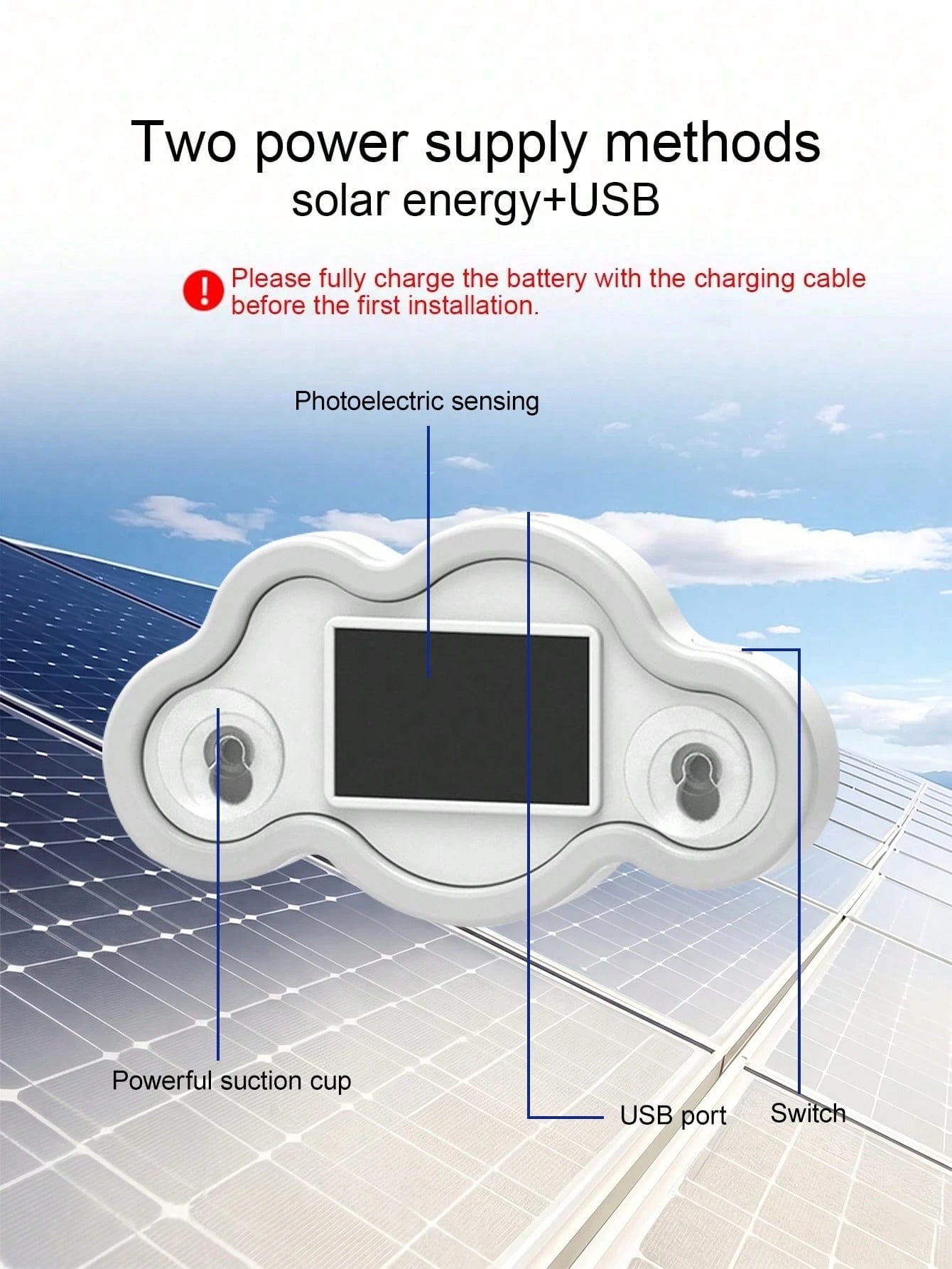 2026 New Cloud-Shaped Solar LED Car Interior Ambient Light, Heart-Shaped Neon Rear Window Decoration, Sensor-Activated 5-Mode Mood Light, Cute Aesthetic Car Accessory For Women And Girls, Romantic Veh