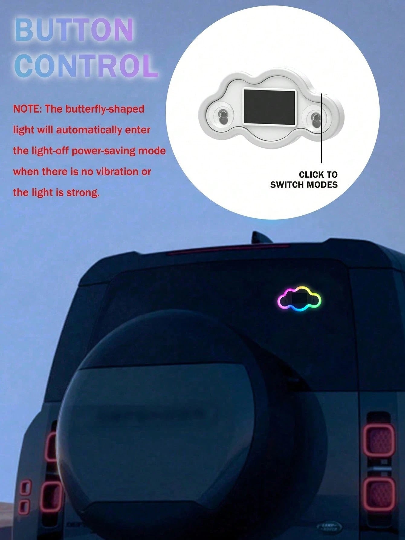 2026 New Cloud-Shaped Solar LED Car Interior Ambient Light, Heart-Shaped Neon Rear Window Decoration, Sensor-Activated 5-Mode Mood Light, Cute Aesthetic Car Accessory For Women And Girls, Romantic Veh