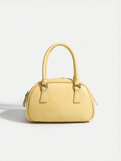 2026 New Cute Mini Crossbody Bag, Women's Shoulder Bag, Bowling Bag, Fashionable And Simple Commuting Bag, Daily Travel Charm Versatile Small Bag