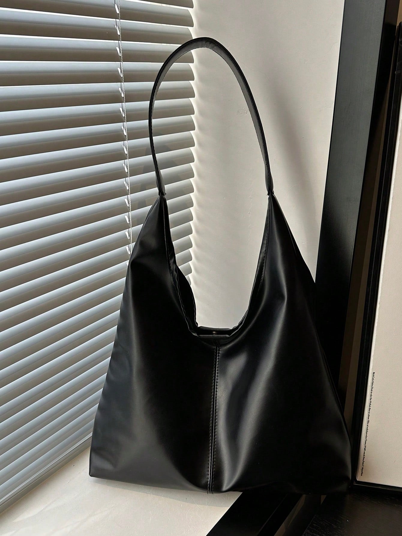 2026 New Fashion Solid Color Commuter Tote Bag, Minimalist Niche Design Underarm Bag, Stylish Large Capacity Shoulder Bag, Office